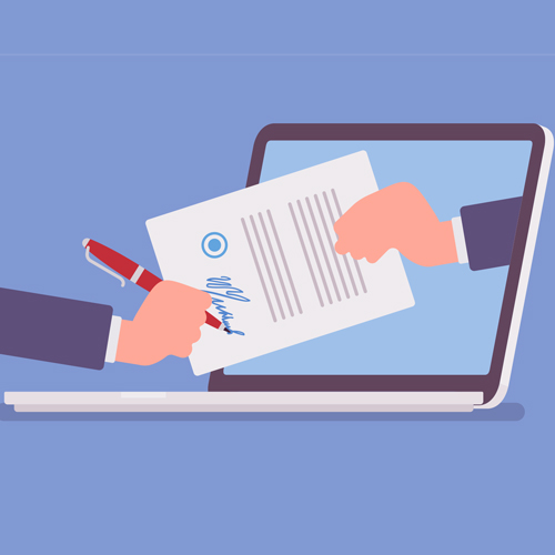 Digital contract platform interface for connected customer workflows